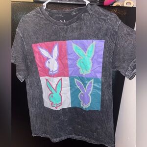 PLAYBOY Graphic Tee - Multicolor on Black